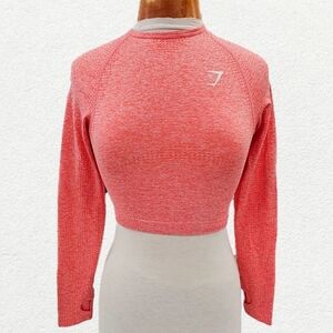 Gymshark Coral Long Sleeve Crop Top